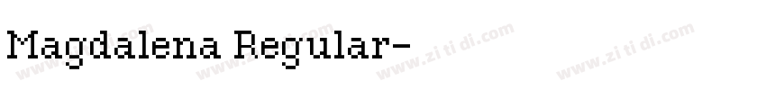 Magdalena Regular字体转换